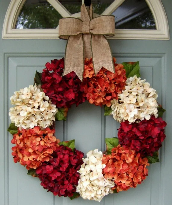 Fall Wreath  Fall Hydrangea Wreath  Fall Hydrangea Door - Etsy | Etsy (US)