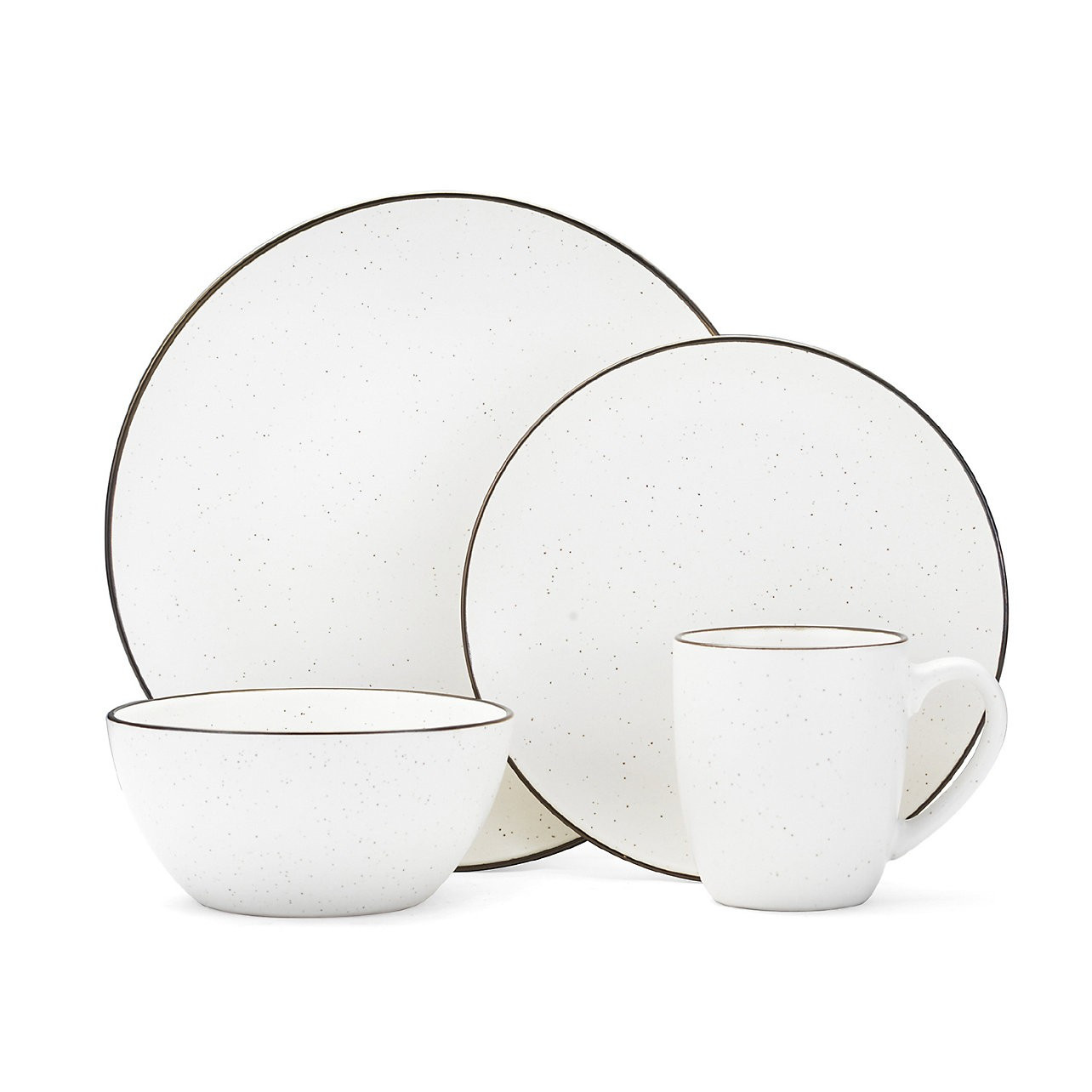 Gourmet Basics Juliana Cream Speckling 16-pc. Dinnerware Set | Kohl's