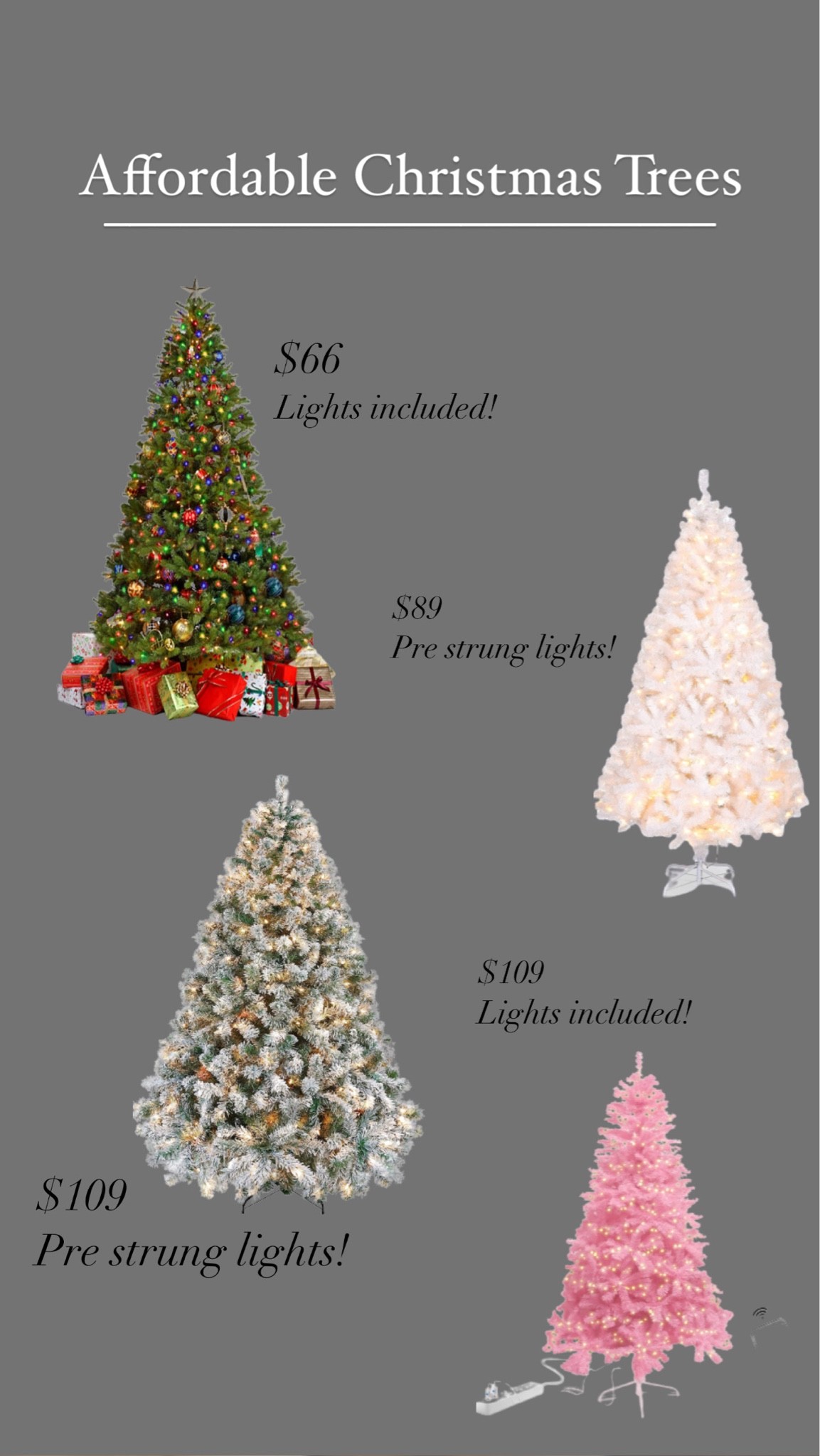 Affordable Christmas Trees for all styles! 🎄

#LTKhome #LTKSeasonal