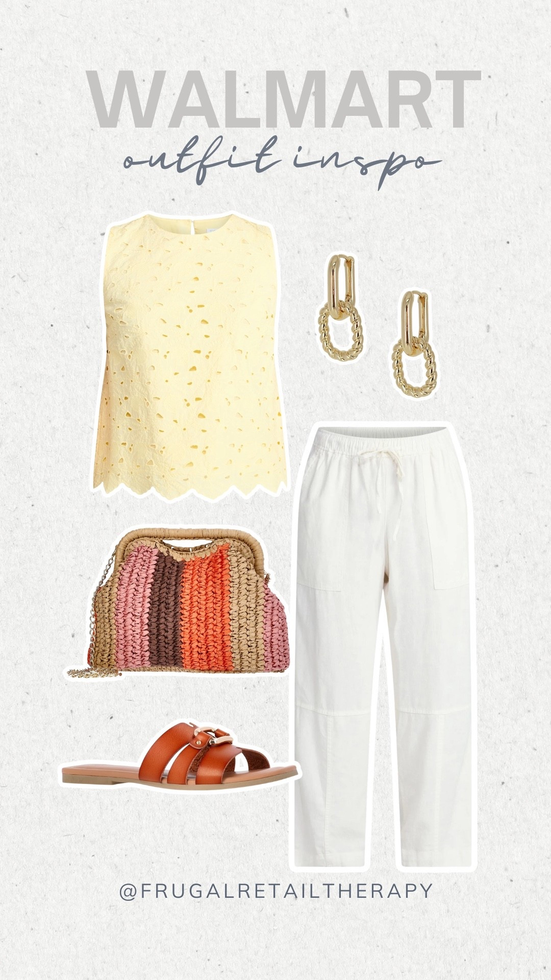 Elevated casual outfit from Walmart! White pants season is here and these are 10/10! Not see through, adjustable waistband and perfect length for sneakers or sandals! 

#LTKmomlife #LTKgrwm #LTKootd