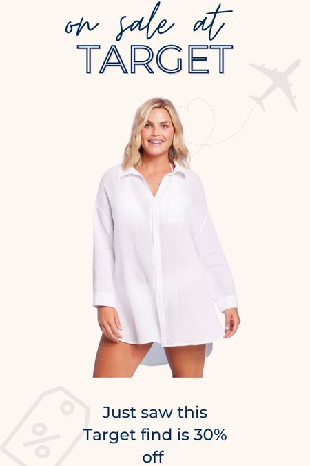 Love this lightweight long sleeve button up as swimsuit cover up but also with shorts, or jeans now until it warms up! 

#LTKsalealert #LTKswim