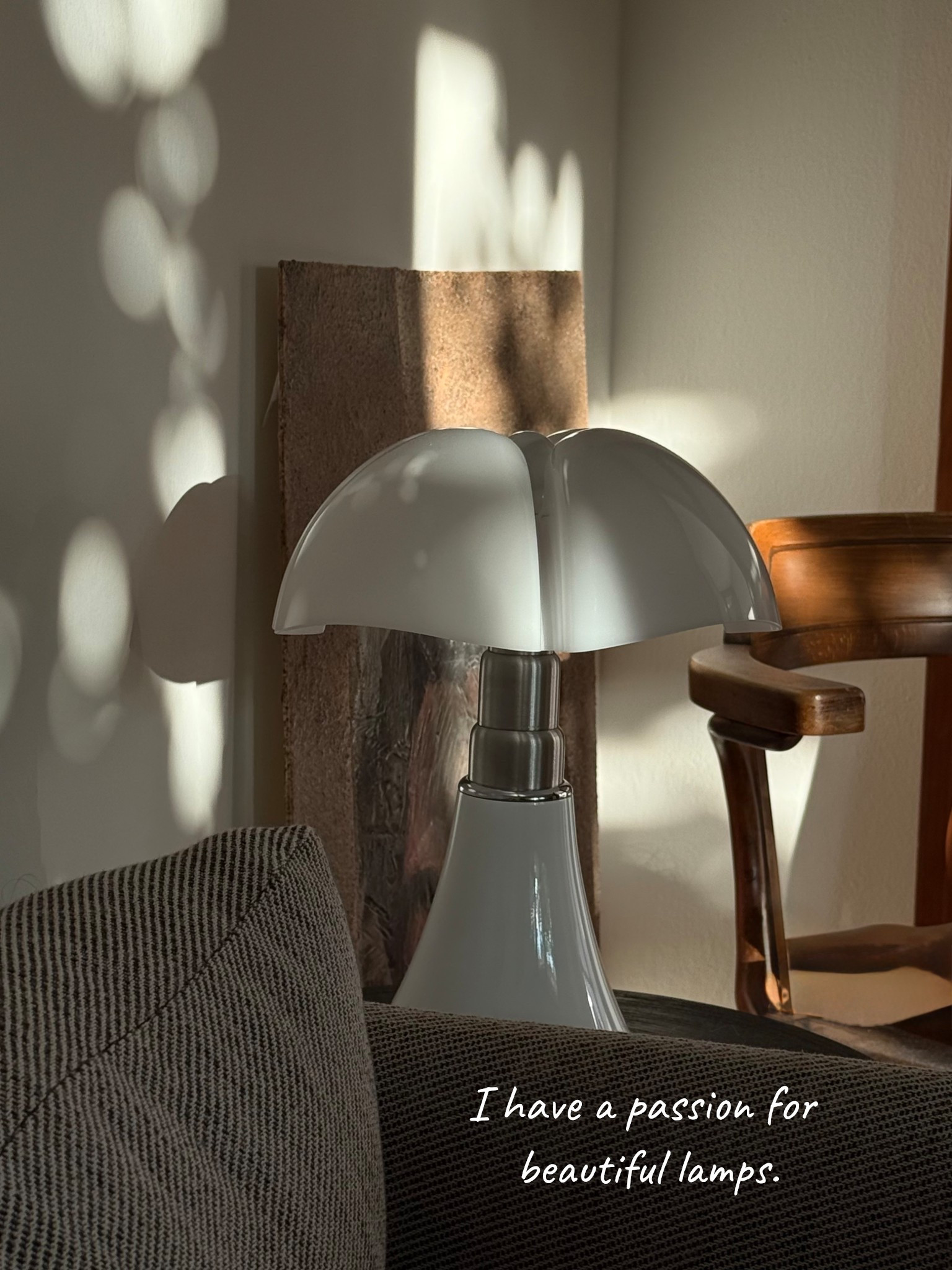 No room is complete without the perfect lighting. Lamps can make such a difference when decorating, and they are a bit of a passion of mine. I love showcasing special lamps to give each room its own unique atmosphere.  .

My new addition to my living room: the Mini Pipistrello from Martinelli Luce. She’s such a beauty. 





#LTKhome #LTKitalia