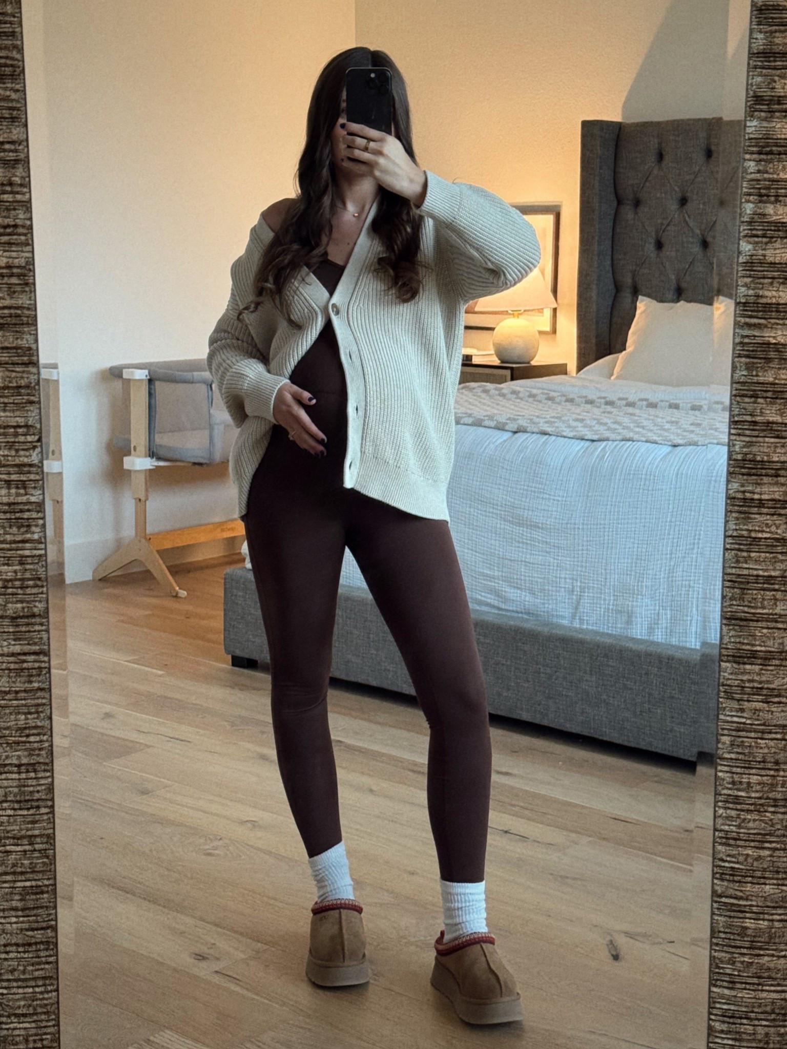 fall transitional ootd inspo! This jumpsuit is the perfect color to transition to fall & throw a cardigan over 🤎🧸

Fall transitional outfits, pregnant ootd, pregnancy outfits, comfy mom outfit, ootdd

#LTKBump #LTKFindsUnder50 #LTKStyleTip