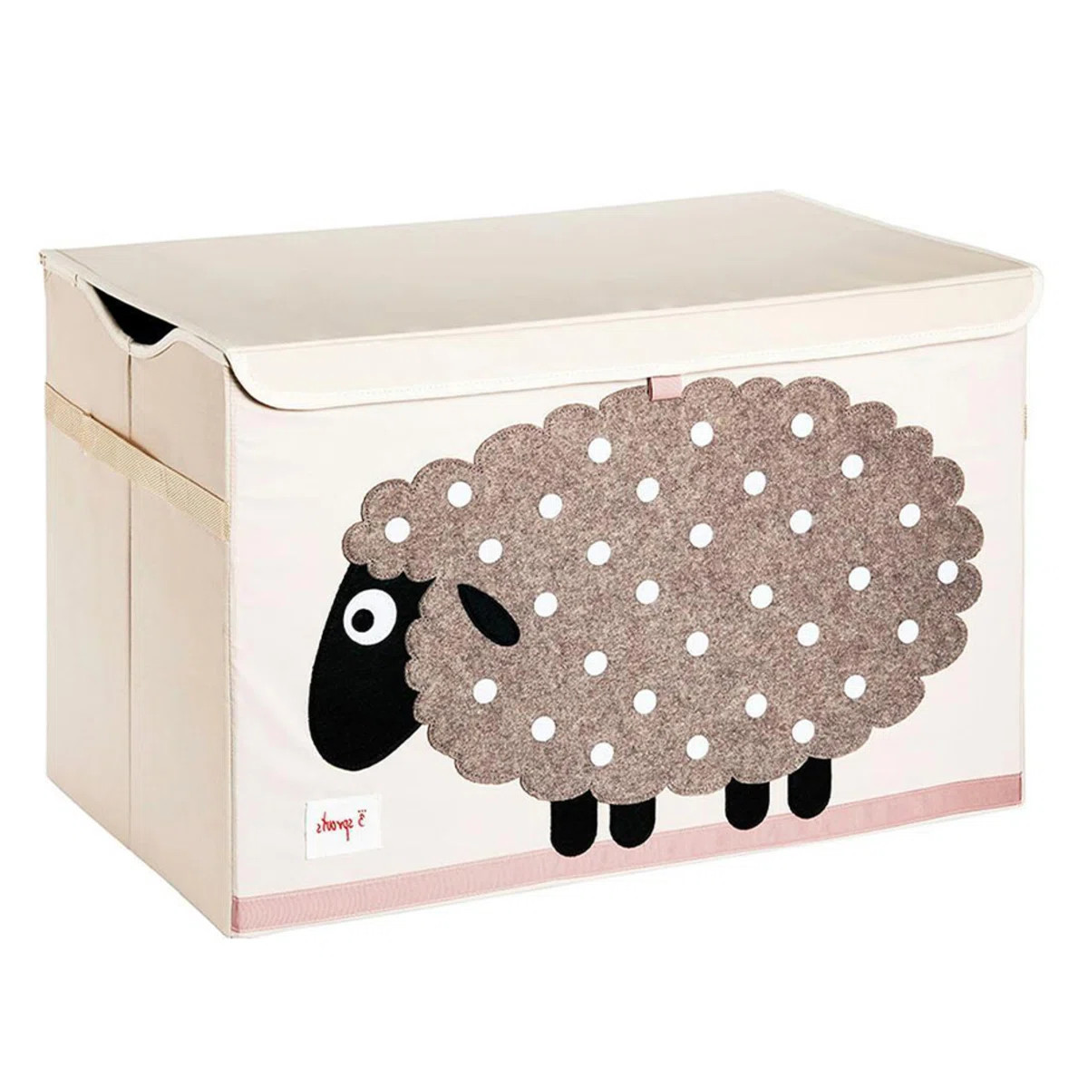 3 Sprouts Collapsible Toy Chest Storage Bin for Kids Playroom, Sheep | Wayfair North America