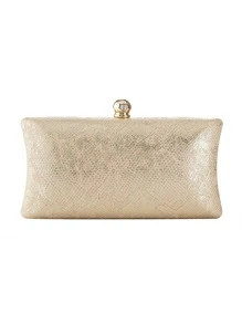 Mini Metallic Rhinestone Decor Chain Square Bag | SHEIN