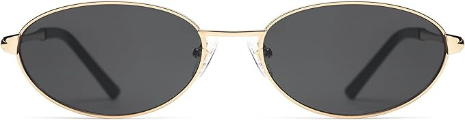 Retro Oval Sunglasses for Women Mens with Spring Hinge Sunnies AP3696 | Amazon (US)