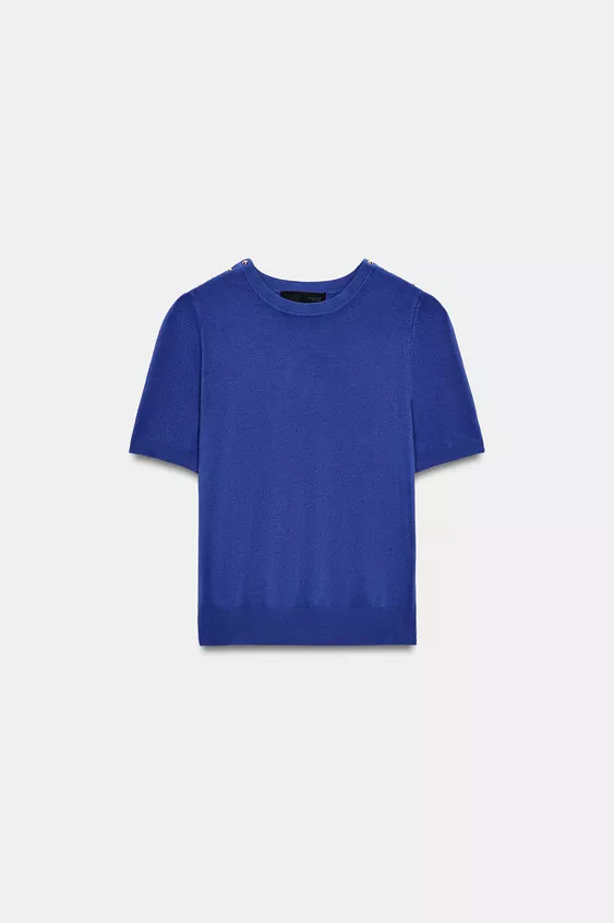 BASIS-STRICKPULLOVER KURZARM | Zara US