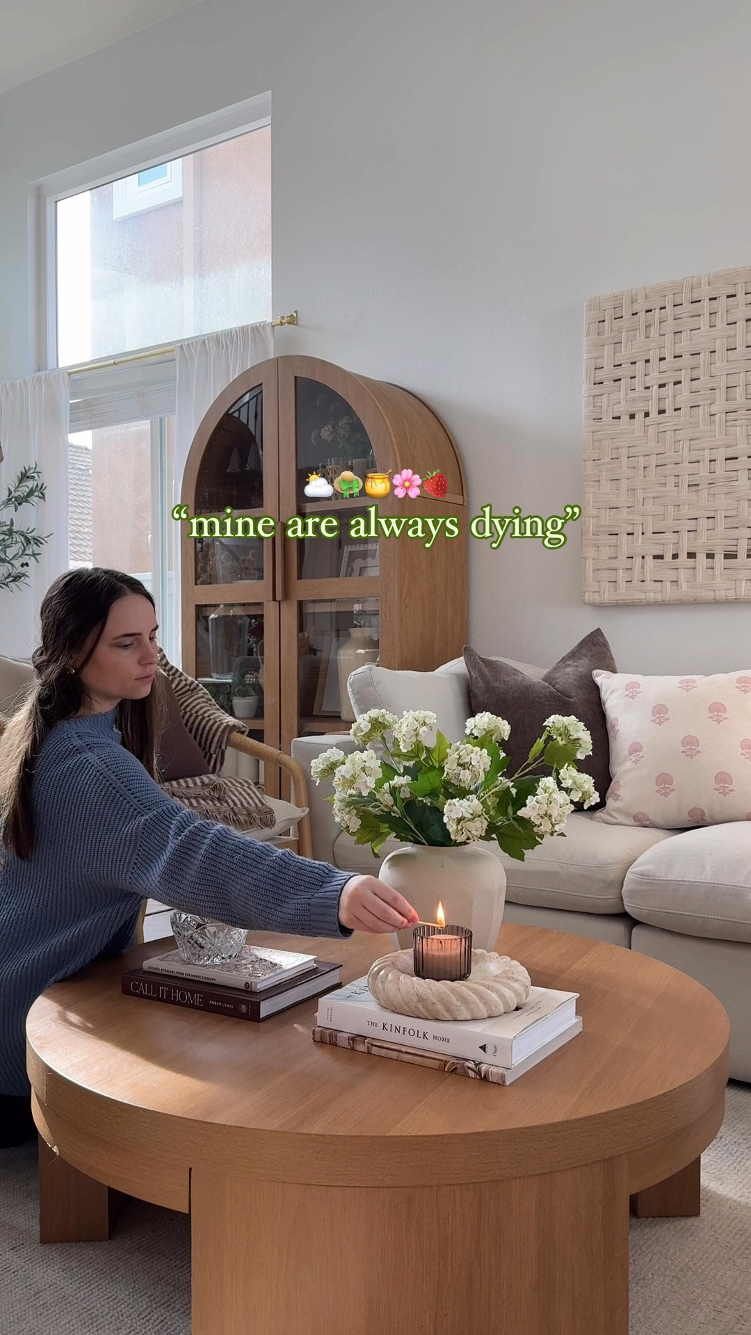 Faux flowers, faux hydrangeas, coffee table decor, small living room, spring decor, target decor  

#LTKHome #LTKStyleTip #LTKFindsUnder50