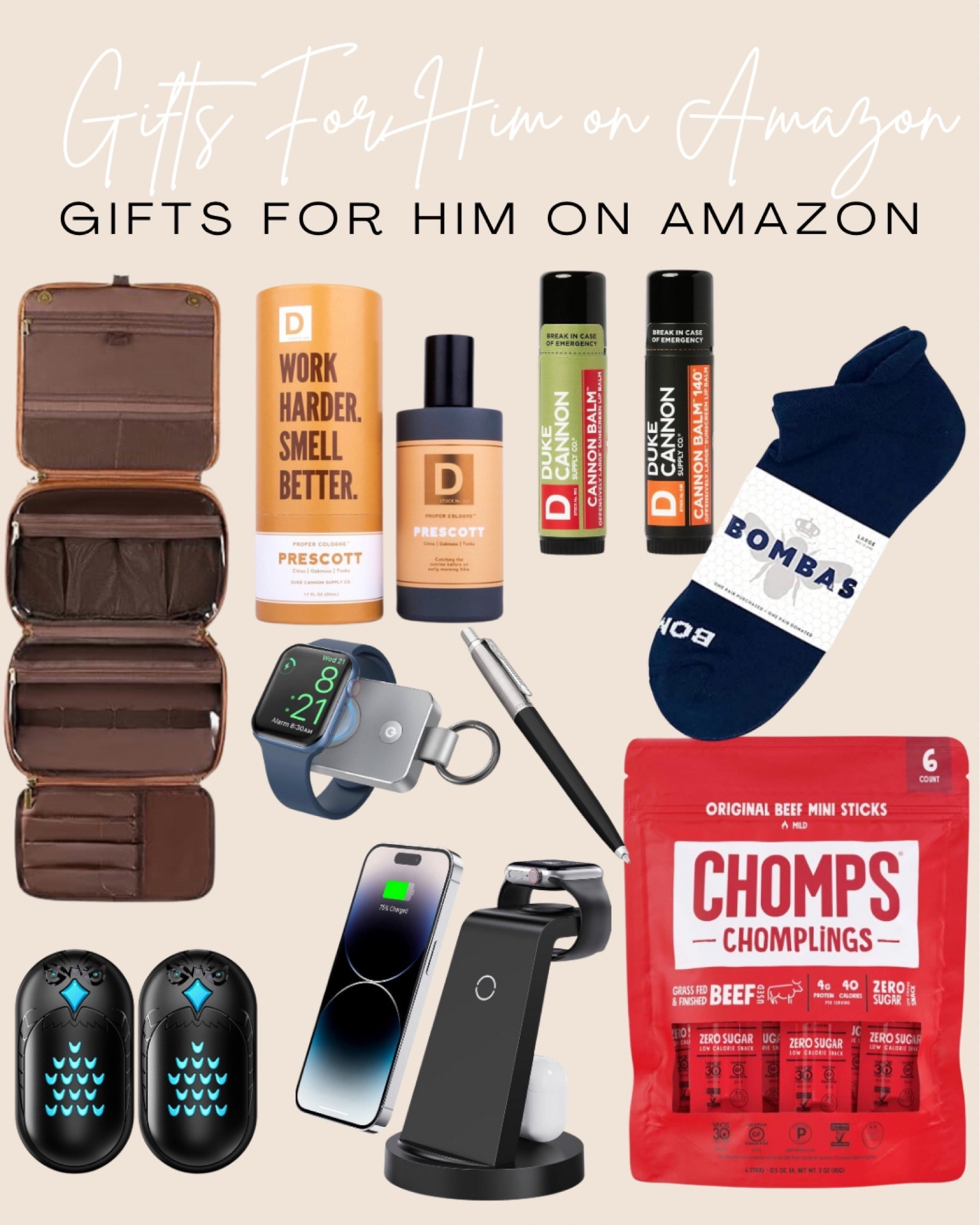 I’ve rounded up some fun and unique gift ideas for the man in your life! Rechargeable hand warmers, the best pen around and the best pair of socks 🎁

#LTKCyberWeek #LTKmens #LTKGiftGuide