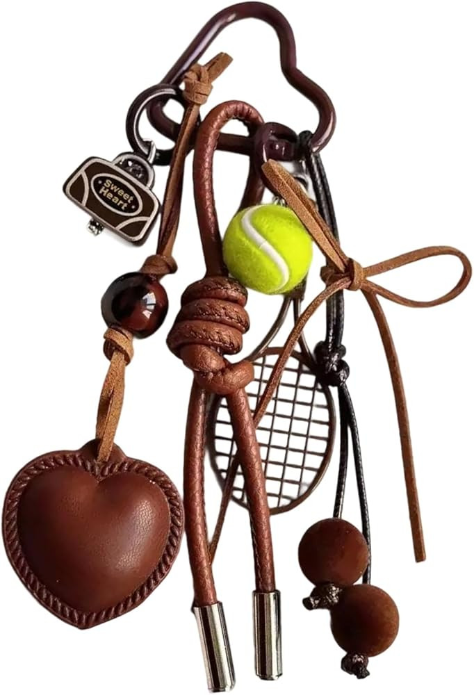 Elegant Brown Purse Charm Keychain Accessory Soft PU Leather Craftsmanship Portable Stylish Gift ... | Amazon (CA)