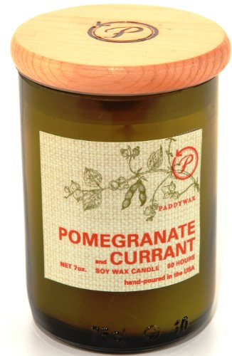 Paddywax Eco Collection Scented Soy Wax Jar Candle, 8-Ounce, Pomegranate & Currant | Amazon (US)