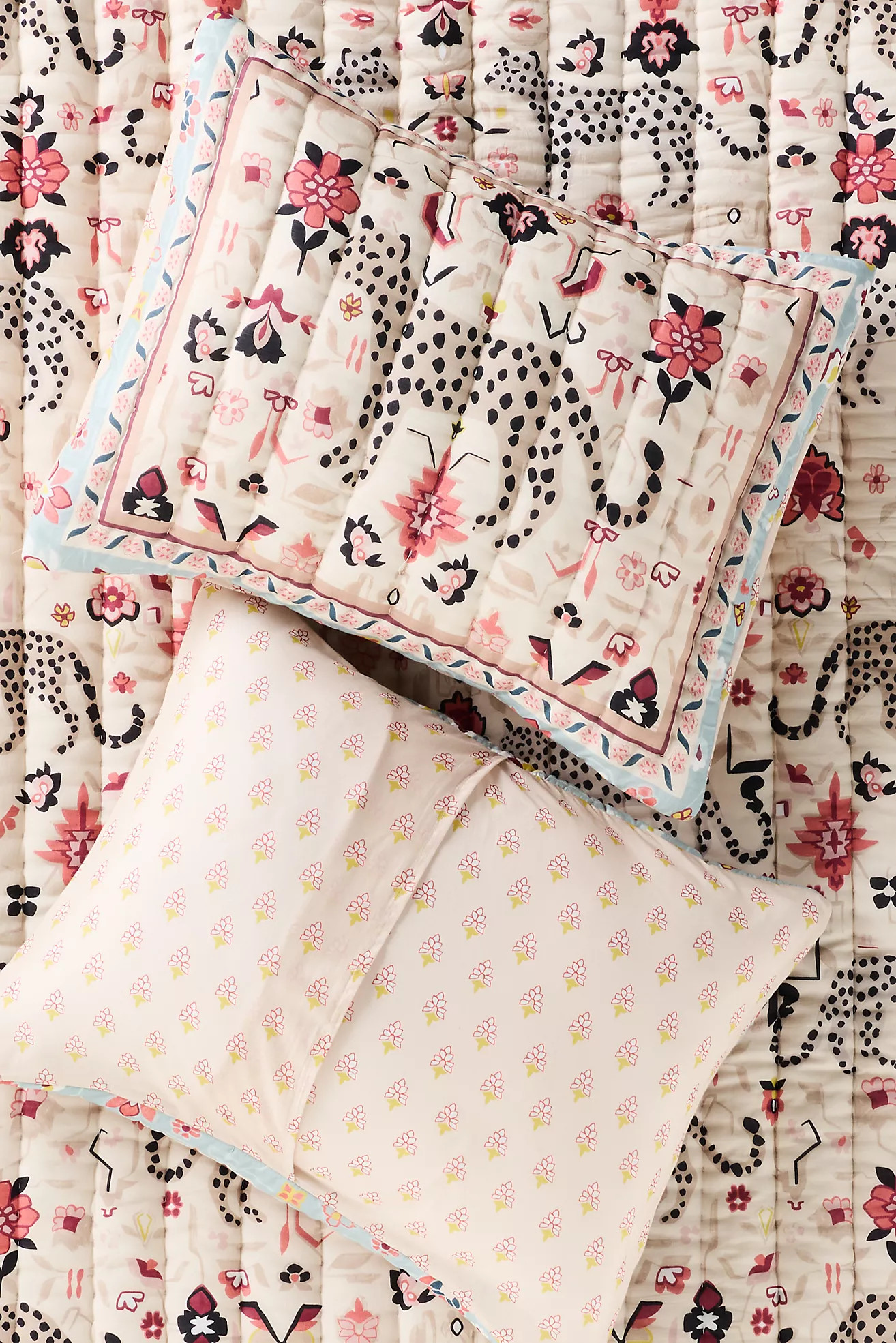 Cotton Voile Printed Pillow Shams, Set of 2 | Anthropologie (US)