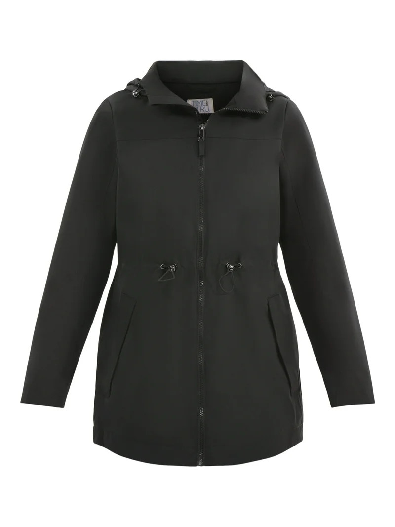 Time and Tru Women's and Women’s Plus Anorak Jacket with Hood, Lightweight, Sizes XS-2X | Walmart (US)