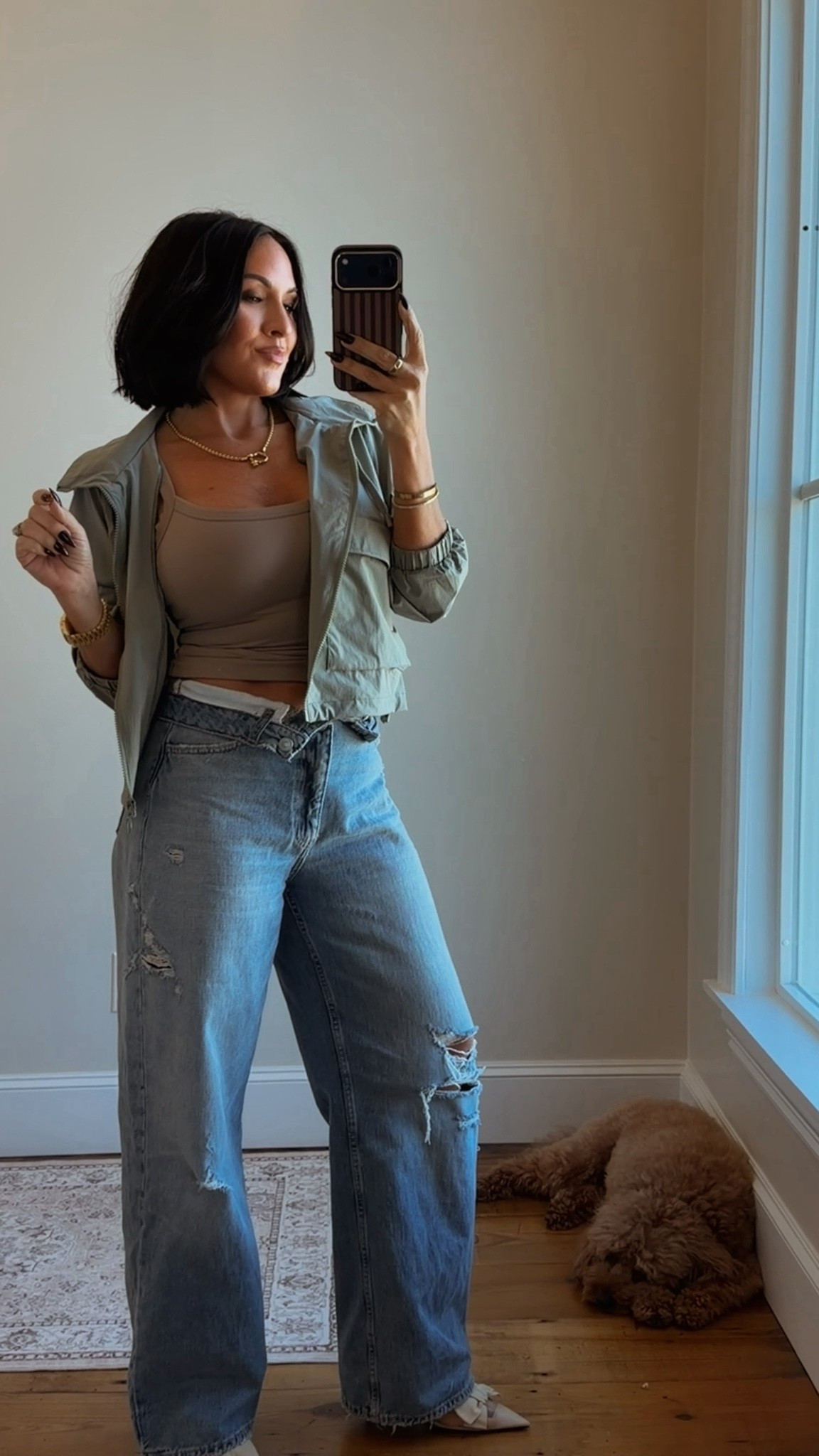 Today’s Ootd! 

Small in jacket 
Xs in tank
2 in jeans