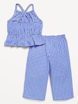 Printed Sleeveless Top and Pants Set for Toddler Girls | Old Navy (US)