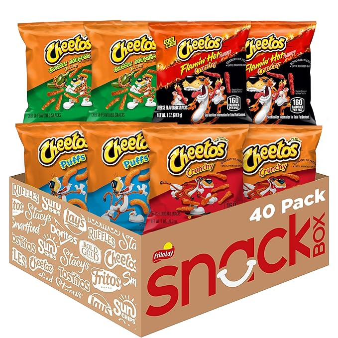 Cheetos Cheese Flavored Snacks, Variety Pack, (Pack of 40) | Amazon (US)