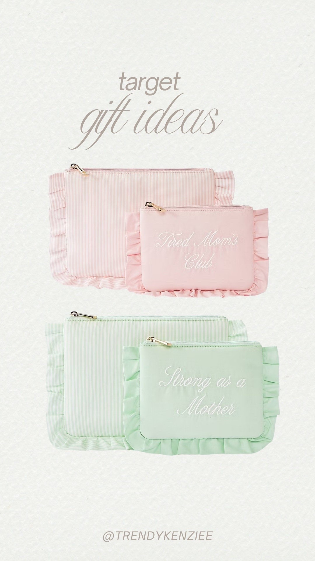 Mother’s Day shift Ideas 💡 soooo many cute pouches & different colors for makeup or skincare! 

#LTKTravel #LTKgrwm #LTKdayinmylife