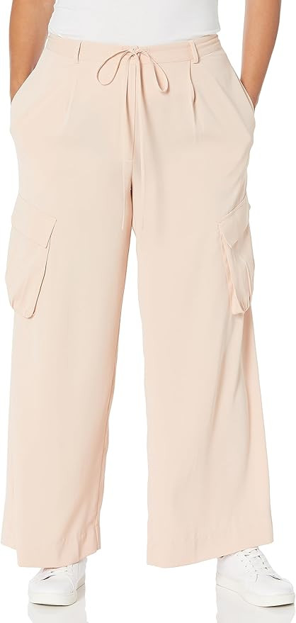 The Drop Women's Antique Rose Satin Cargo Pants by @kelclight | Amazon (US)