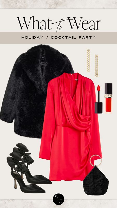 What to Wear Holiday ✨ Cocktail Party

Red dress, black faux fur coat, bow heels, black heels, red lipstick, shiny, sparkly earrings, sequin, holiday party 

#LTKbeauty #LTKparties #LTKHoliday