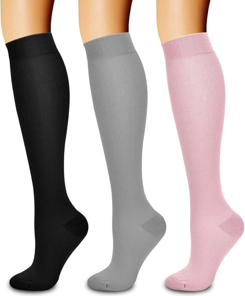 Laite Hebe 3 Pack Medical Compression Sock-Compression Sock for Women and Men-Best for Running,Nu... | Amazon (US)