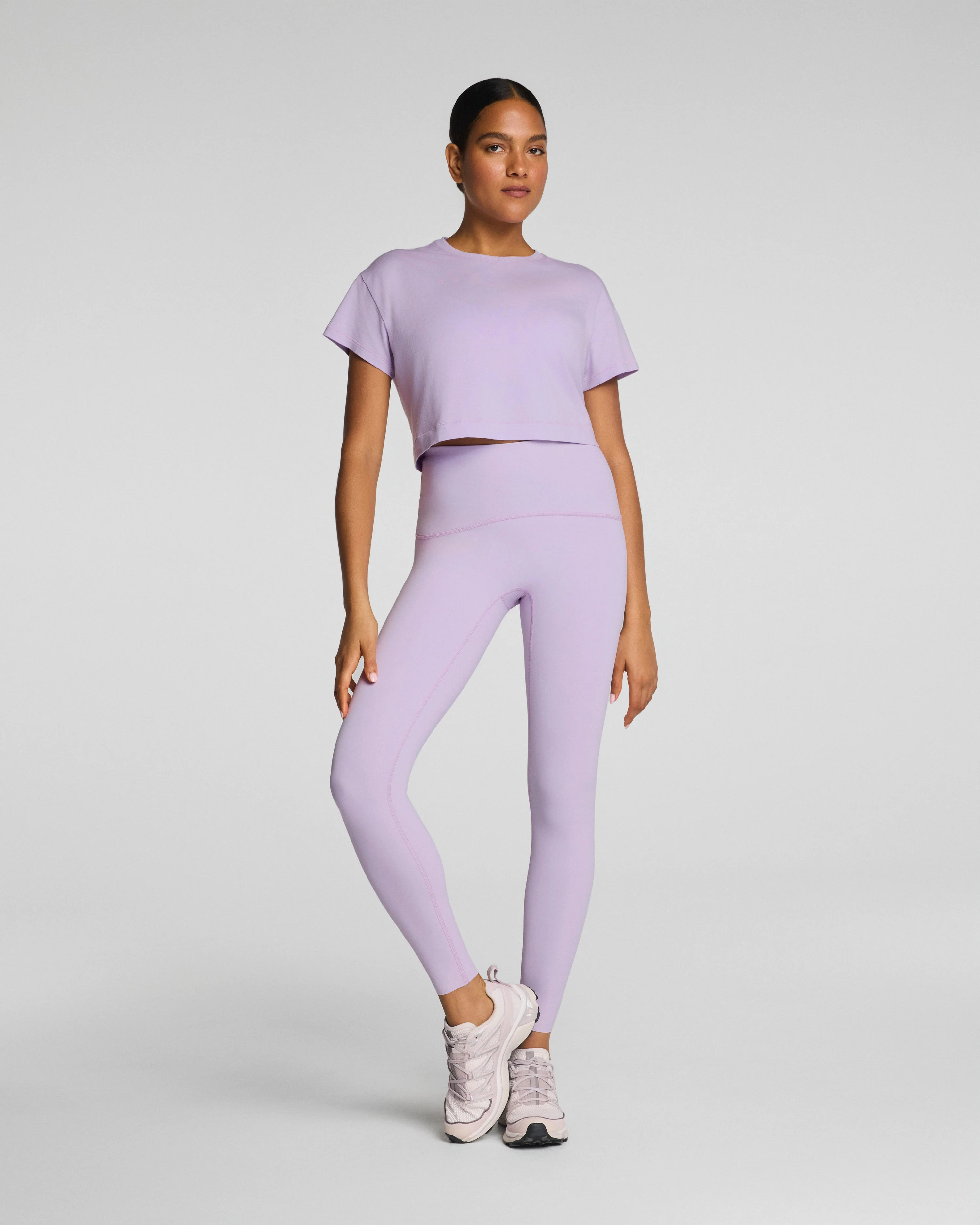 Sweat-Wicking Active Cropped Tee | SPANX | Spanx