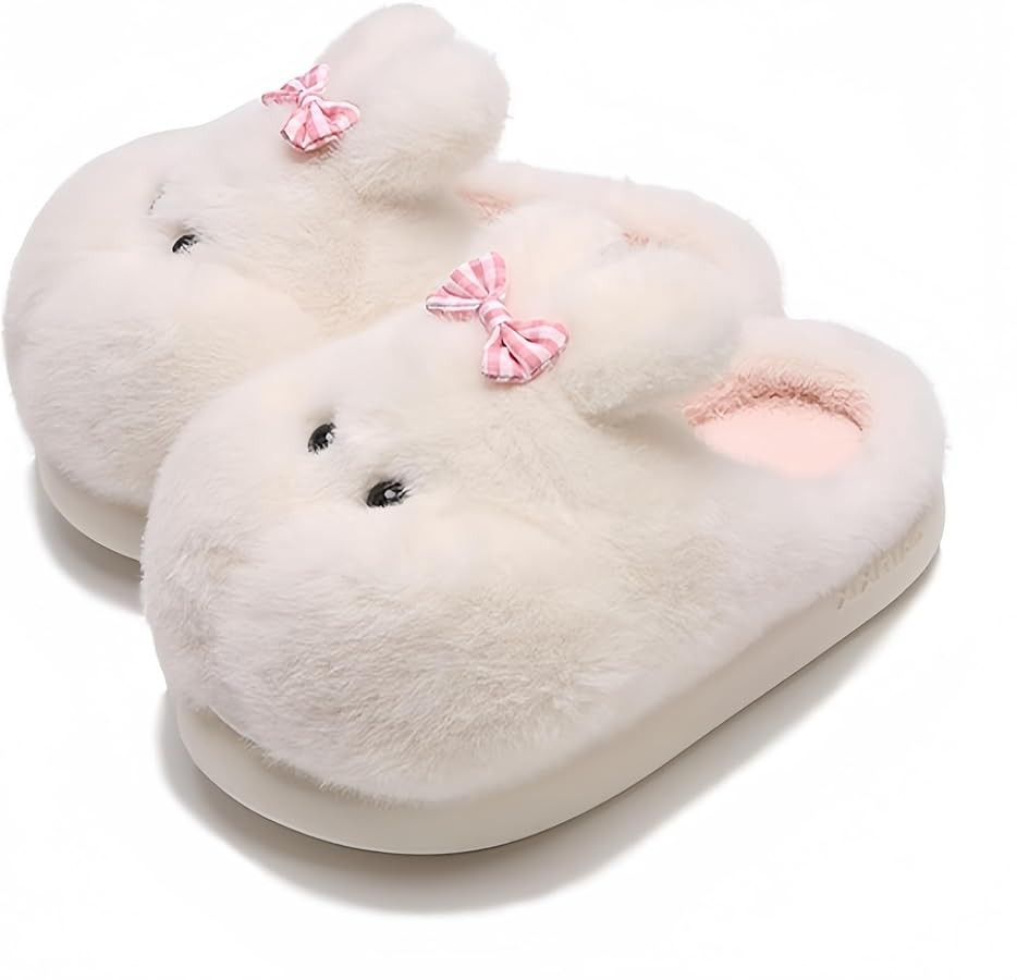 Cute animal cotton slippers, with EVA soles, made of plush material, non - slip, warm indoor home... | Amazon (US)
