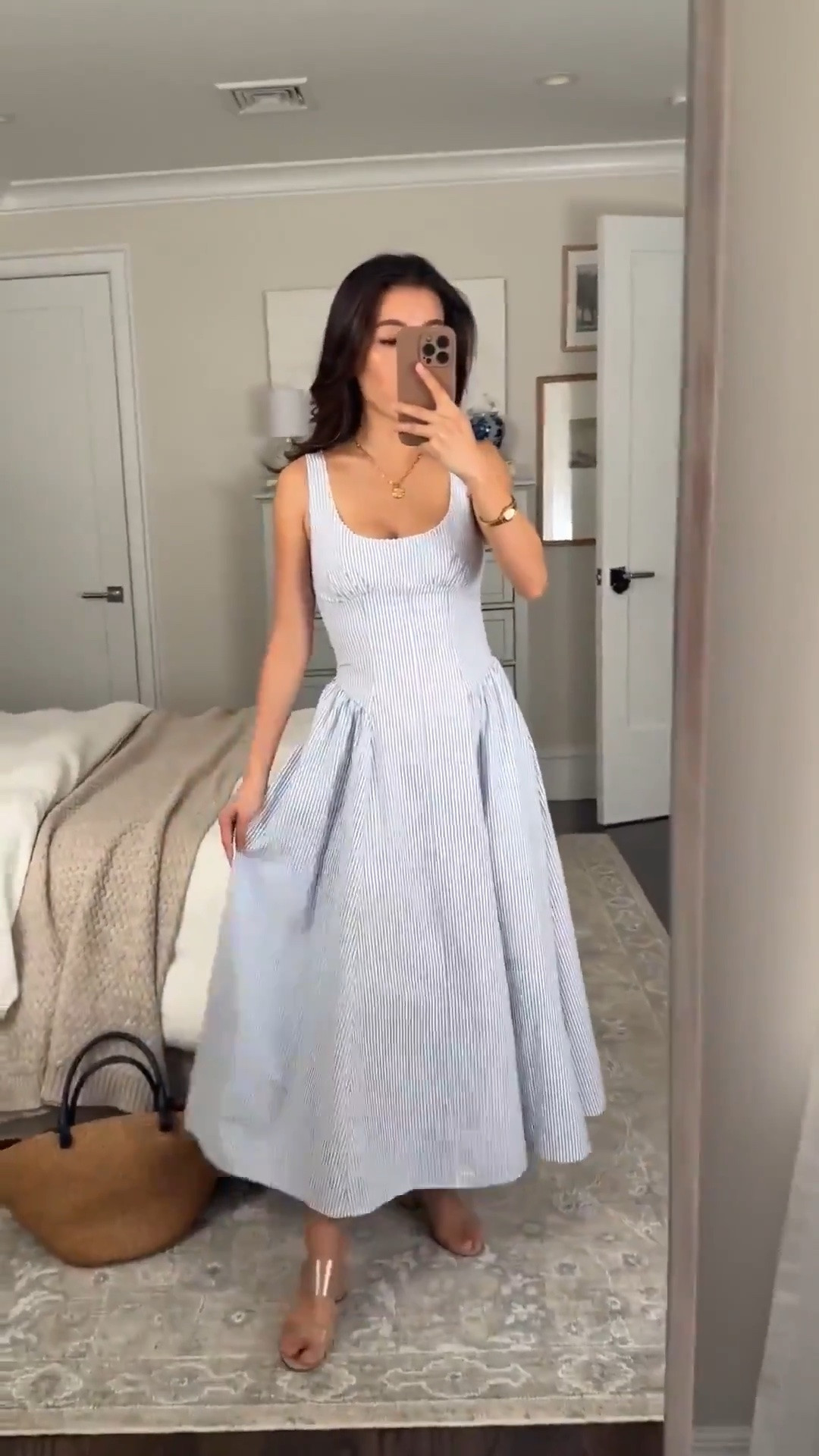 Code AFJEAN for this weekend. Size info below! I prefer the 100% cotton version
• Bra-Free Midi Dress size XXS petite. 100% cotton, shapely bodice, adjustable straps, stretch panels on both sides, and pockets. Has light removable padding and the cut suits smaller chests. 

• Schutz sandals 5.5 comfy and versatile

Summer vacation style, family photos cotton dress, wedding guest outfit , European Italy trip, petite friendly maxi dress

#LTKPetite #LTKSeasonal #LTKootd