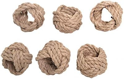 Nautical Napkin Rings Set of 6, Napkin Ring Holder for Harvest, Thanksgiving, Christmas, Party Decor | Amazon (US)