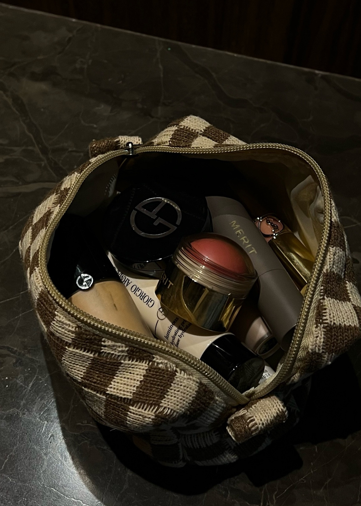 the cutest brown checkered makeup bag 🤎

#LTKsalealert #LTKbeauty #LTKFind