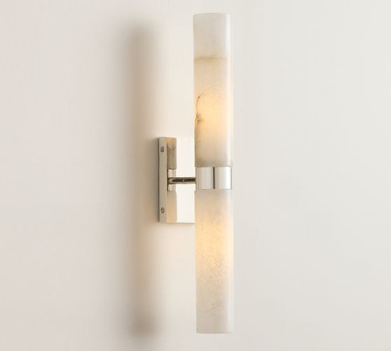 Frances Alabaster Double Tube Sconce (22") | Pottery Barn (US)