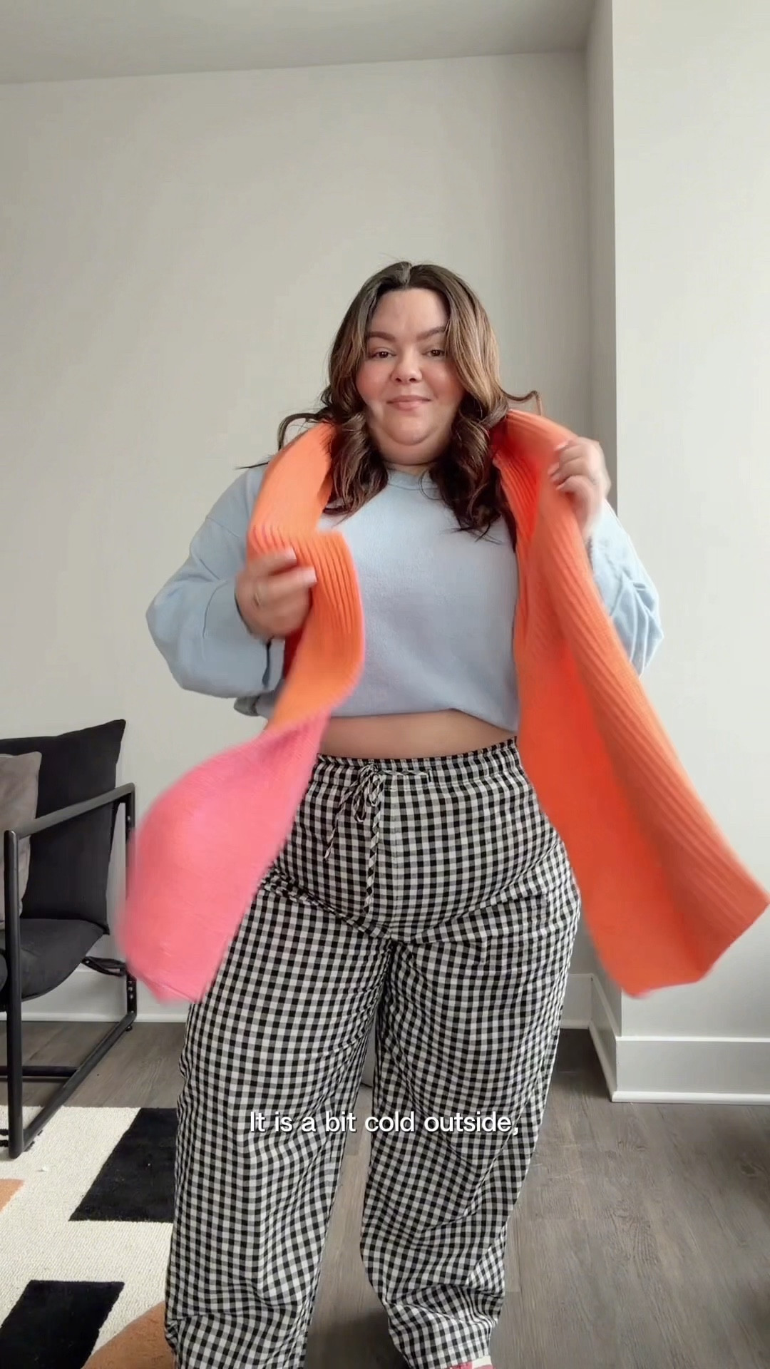 plus size winter / spring outfit (I’m 5’2 and a size 20)
- blue cashmere sweater: @Anthropologie via nuuly size 3X 
- gingham pants: @amazonfindsandfashion size 3X
- scarf (thrifted) 
- coat: @boohoo size 16 


#LTKPlusSize #LTKSeasonal #LTKPetite