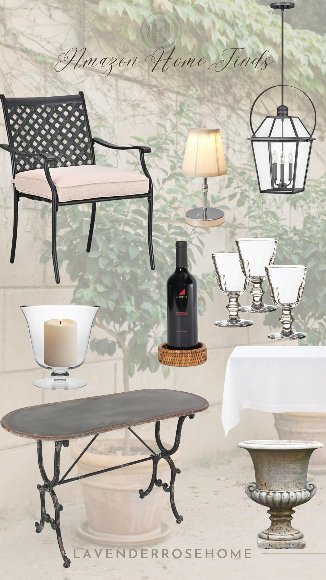 Stylish outdoor dining set up. Perfect for garden or backyard dining. Check out these Amazon find... | Amazon (US)