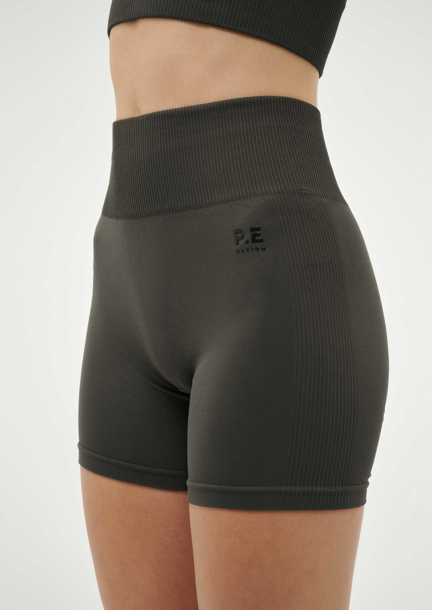 Restore Seamless 5"" Bike Short | Gunmetal | P.E Nation | P.E Nation US