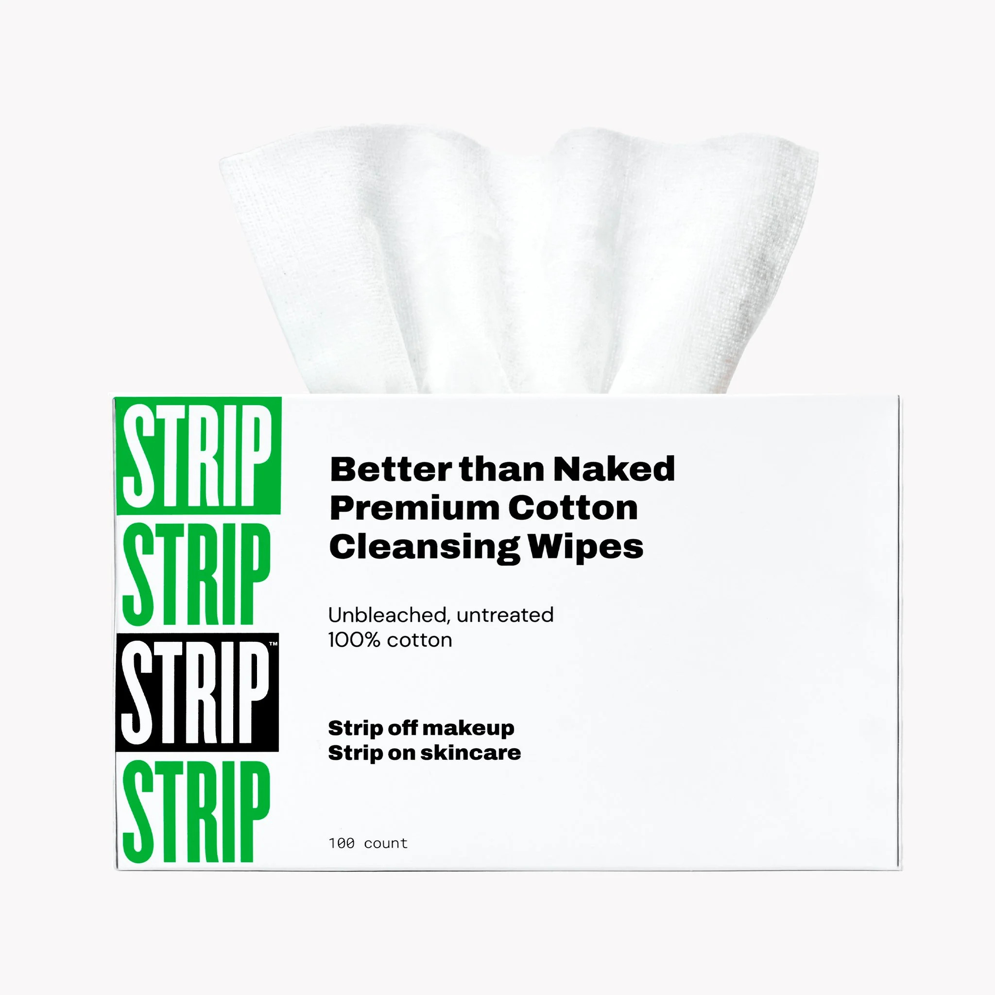 Facial Cleansing 100% Cotton Wipes & Makeup Remover Products | STRIP - Strip Makeup | Strip Makeup