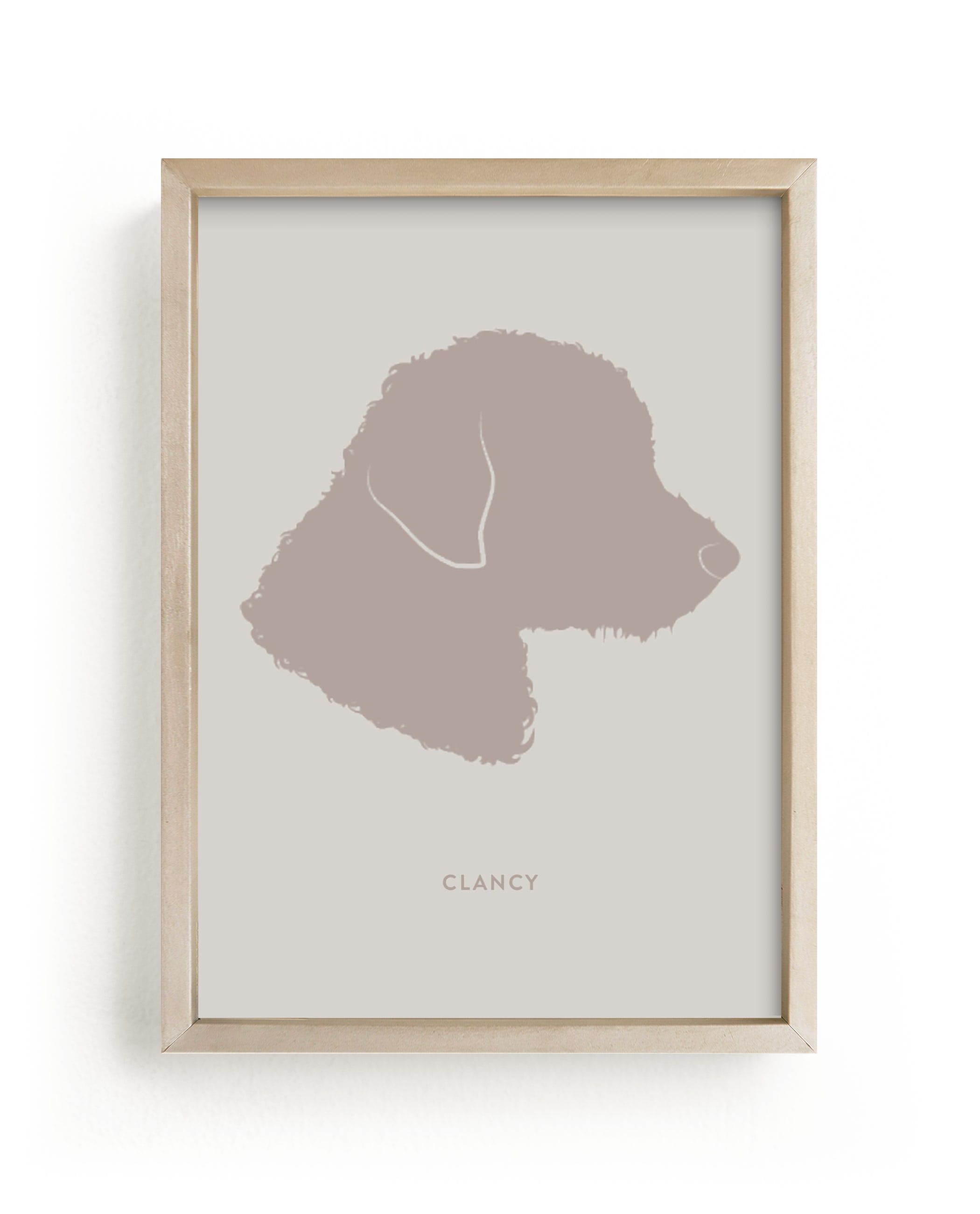 "Tone on Tone Pet Silhouette" - Silhouette Digital Art by Minted. | Minted
