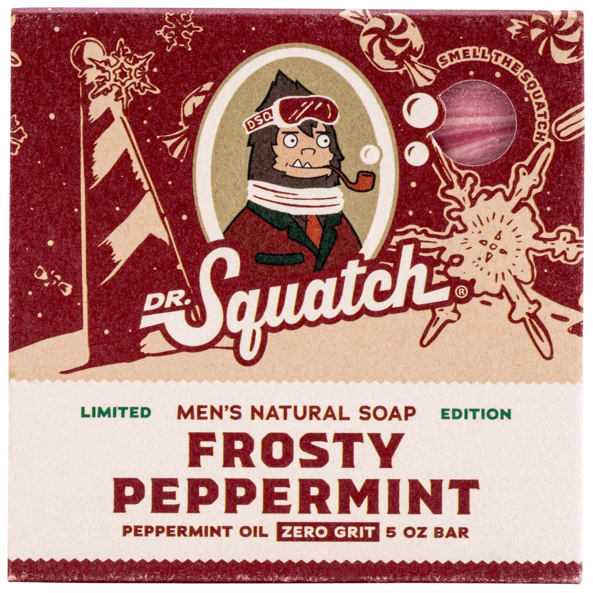 Dr. Squatch Natural Bar Soap for Men, Frosty Peppermint, 5 oz | Walmart (US)