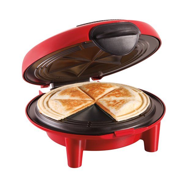 Hamilton Beach Quesadilla Maker, 8" Round, Makes 6 Wedges, Red, Model 25409 - Walmart.com | Walmart (US)