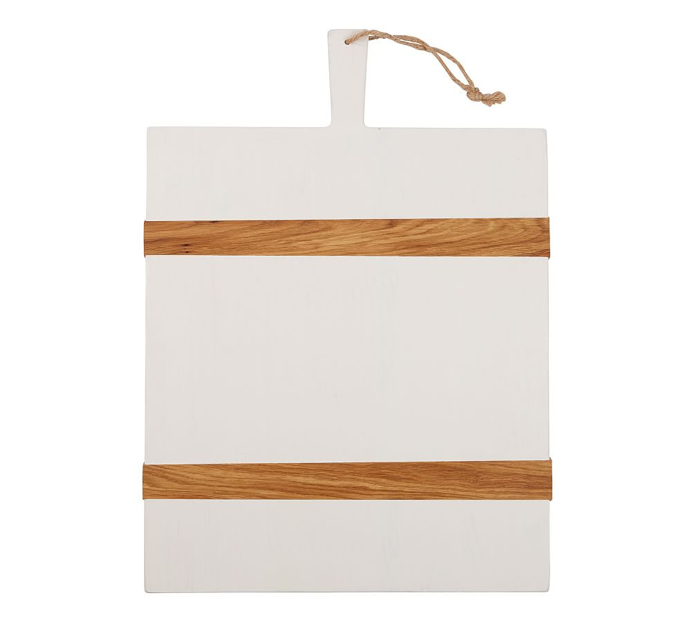 White Reclaimed Pine Wood Cheese Board - Medium | Pottery Barn (US)
