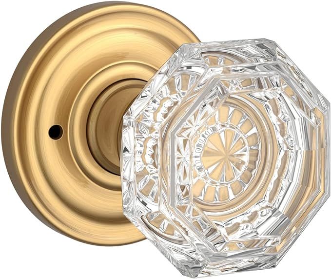Baldwin PVCRYTRR044 PV.CRY.TRR Crystal Privacy Door Knob with Round Rose | Amazon (US)
