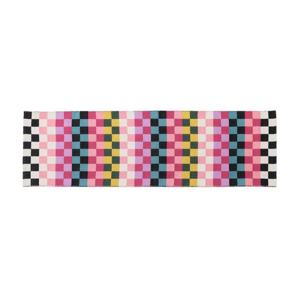 MacKenzie-Childs Calypso Checked 2'6" x 8' Indoor/Outdoor Runner | MacKenzie-Childs