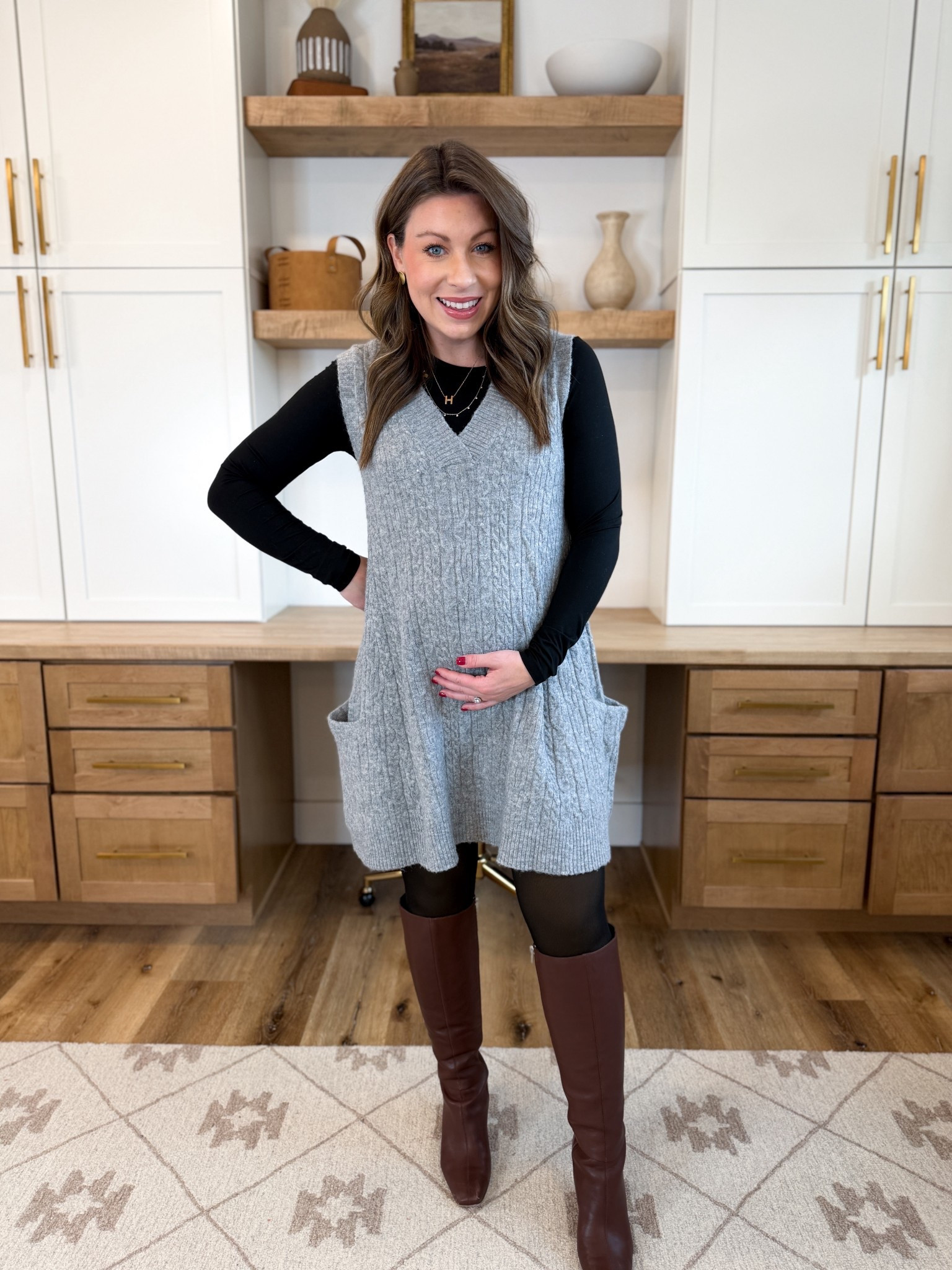 Amazon sweater dress option that is also bump friendly! Comes in many color options!

#LTKU #LTKootd #LTKHoliday