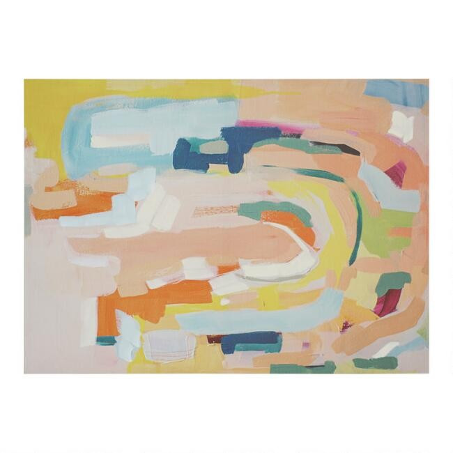 Pastel Abstract by Britt Bass Turner Canvas Wall Art | World Market