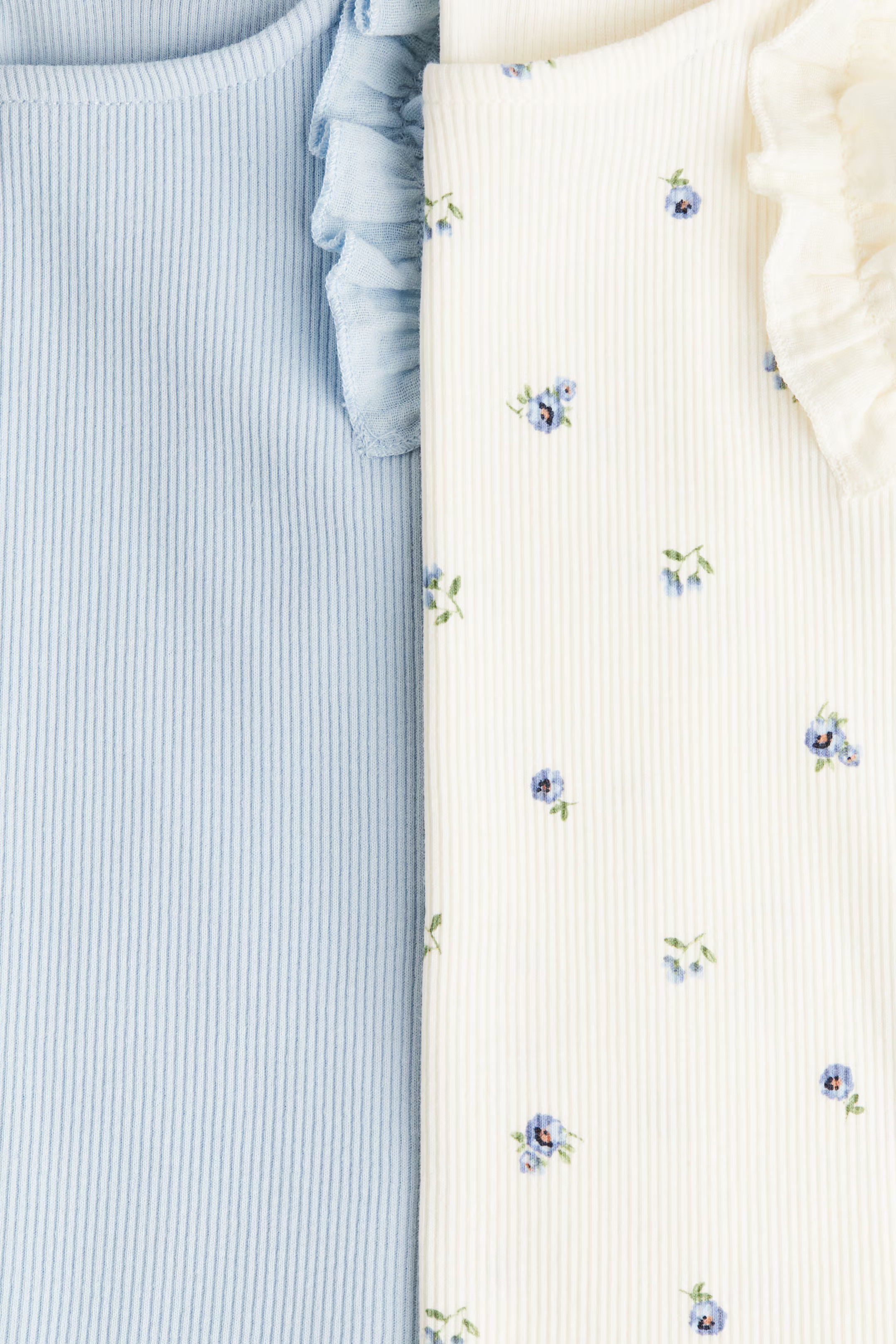 2-Pack Ribbed Cotton Tops | H&M (US + CA)