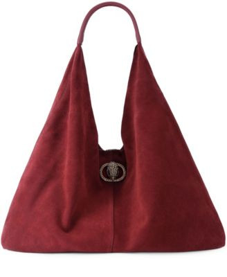 Kurt Geiger London Large Chelsea Slouch Suede Hobo Handbag - Light Brown | Macy's