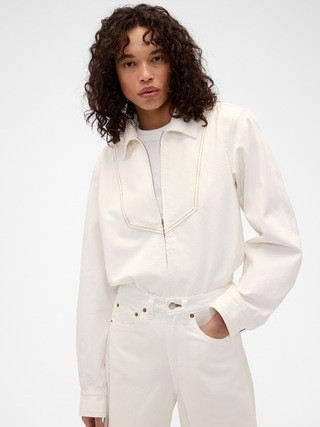 Gap × Victoria Beckham Denim Zip Shirt | Gap (US)