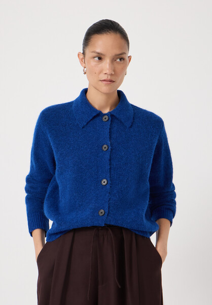 Cedar Wool Blend Collar Detail Cardigan | Hush UK