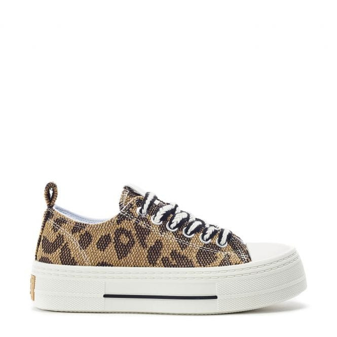 Betta Black - Leopard Raffia | Moda in Pelle UK