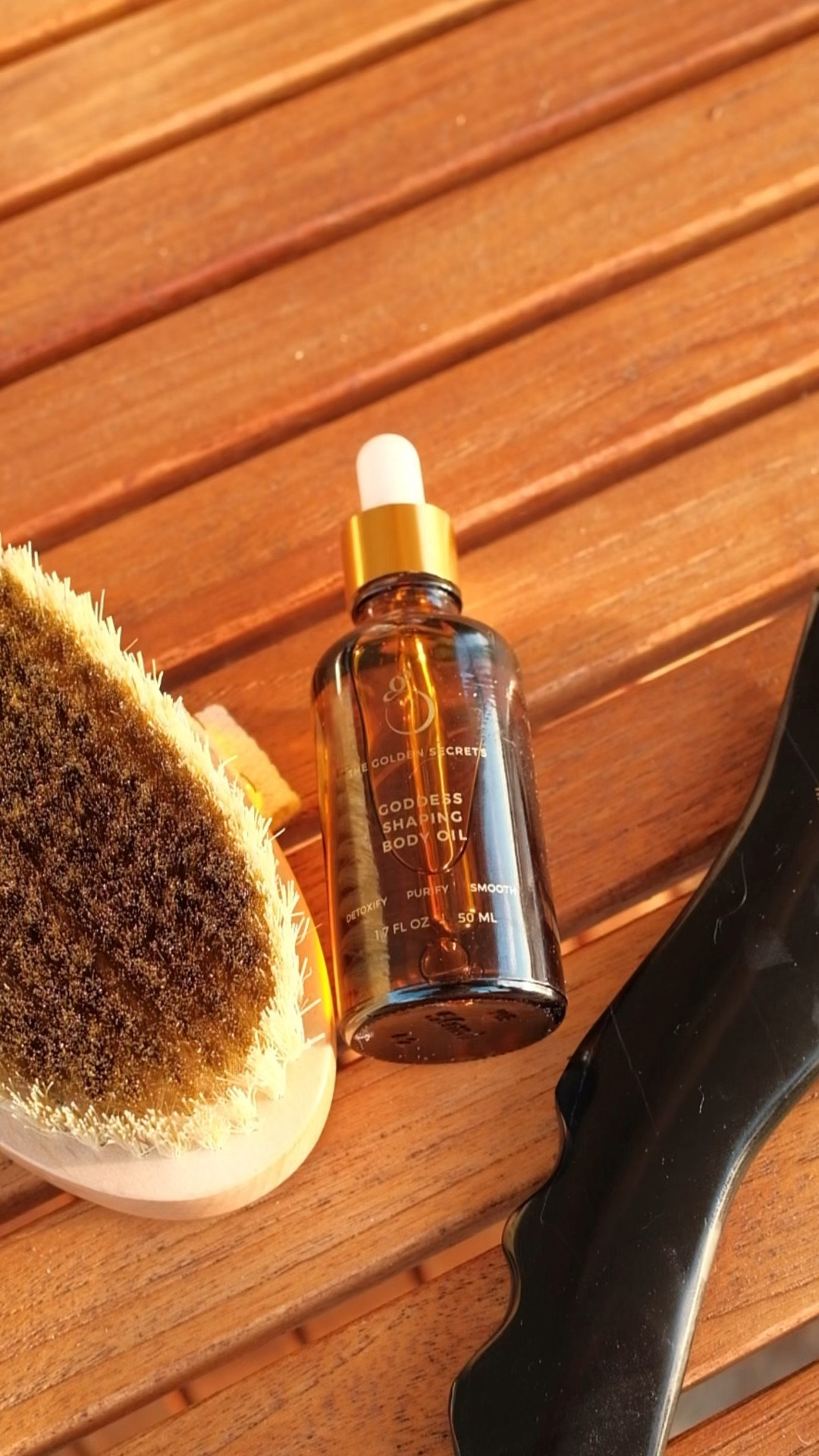 favorite holistic skincare brand 🫶🏼 @thegoldensecrets #ad 

holistic products that nourish your skin🫶🏼 @The Golden Secrets

BENEFITS OF DRY BRUSHING👇🏼

•Restoring electromagnetic balance in the body
•Increasing circulation and collagen fibers
•Encouraging cellular turnover and skin renewal
•Helping the lymphatic flow work more effectively

more info:

Ion-charged copper bristles accelerate the lymphatic flow and the removal of toxins, pathogens, inflammation, water retention, and even fat deposits.

Neutralizing copper ions help bring the body back into electromagnetic and alkaline balance, helps align the chakra system, and increases intuition.

Gently exfoliates and removes dead skin cells from the surface of the skin, unclogging pores and allowing the skin to breathe and extend your natural glow.

Increases circulation and oxygen, which speeds up the healing and regeneration of new skin.

Helps reduce the appearance of cellulite by stimulating the release of toxins and gently breaking up pockets of dimpling.

Encourages collagen fibers and strong cell structures to maintain their integrity for tight, smooth (stretch mark-free) skin.

Dry brushing stimulates the circulatory system and gets your blood flowing, which naturally boosts energy and relieves stress.
#drybrushing #holisticskincare #benefitsofdrybrushing #thegoldensecrets

#LTKVideo #LTKbeauty