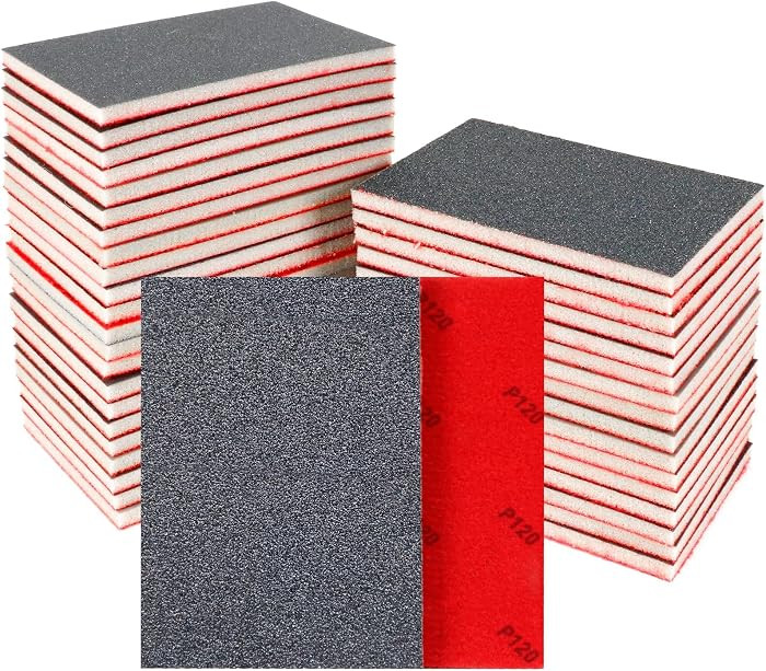 24 Pcs Sanding Sponge 80-3000 Grit Sandpaper Assortment, Washable & Reusable Sanding Blocks for W... | Amazon (US)