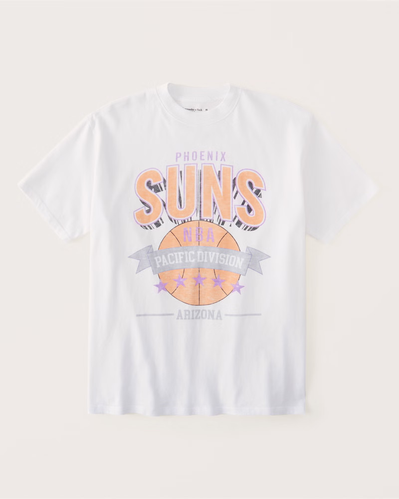 Oversized Boyfriend Heavyweight Phoenix Suns Graphic Tee | Abercrombie & Fitch (US)